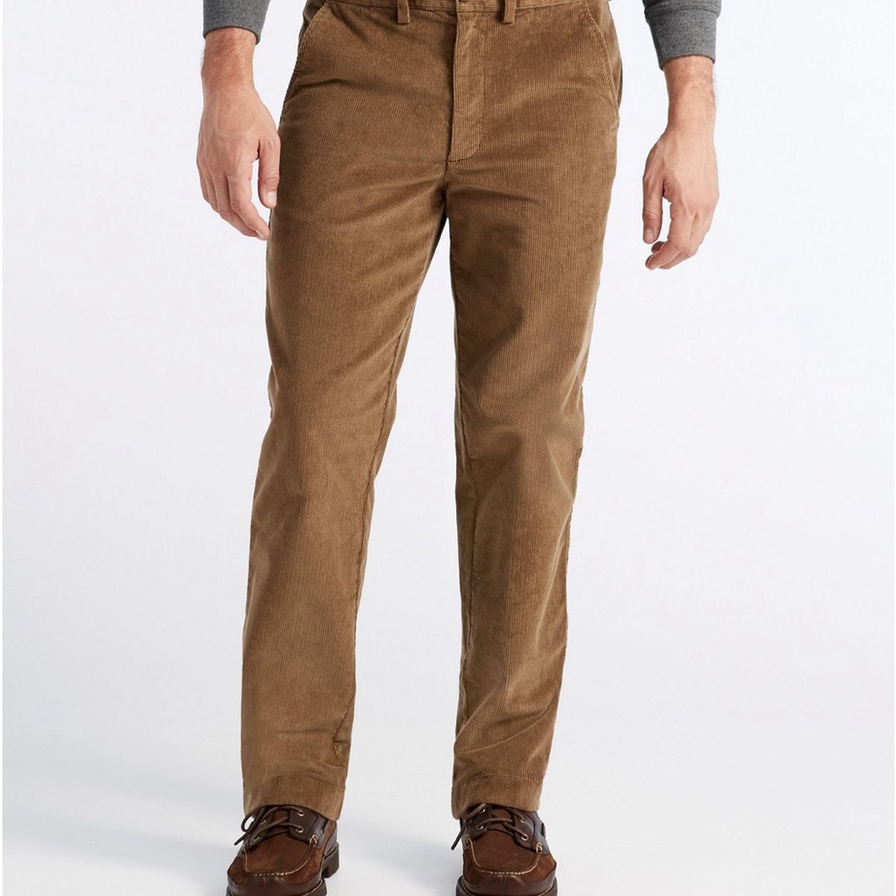 Men's L.L. Bean Brown Corduroy Pants - Sepia